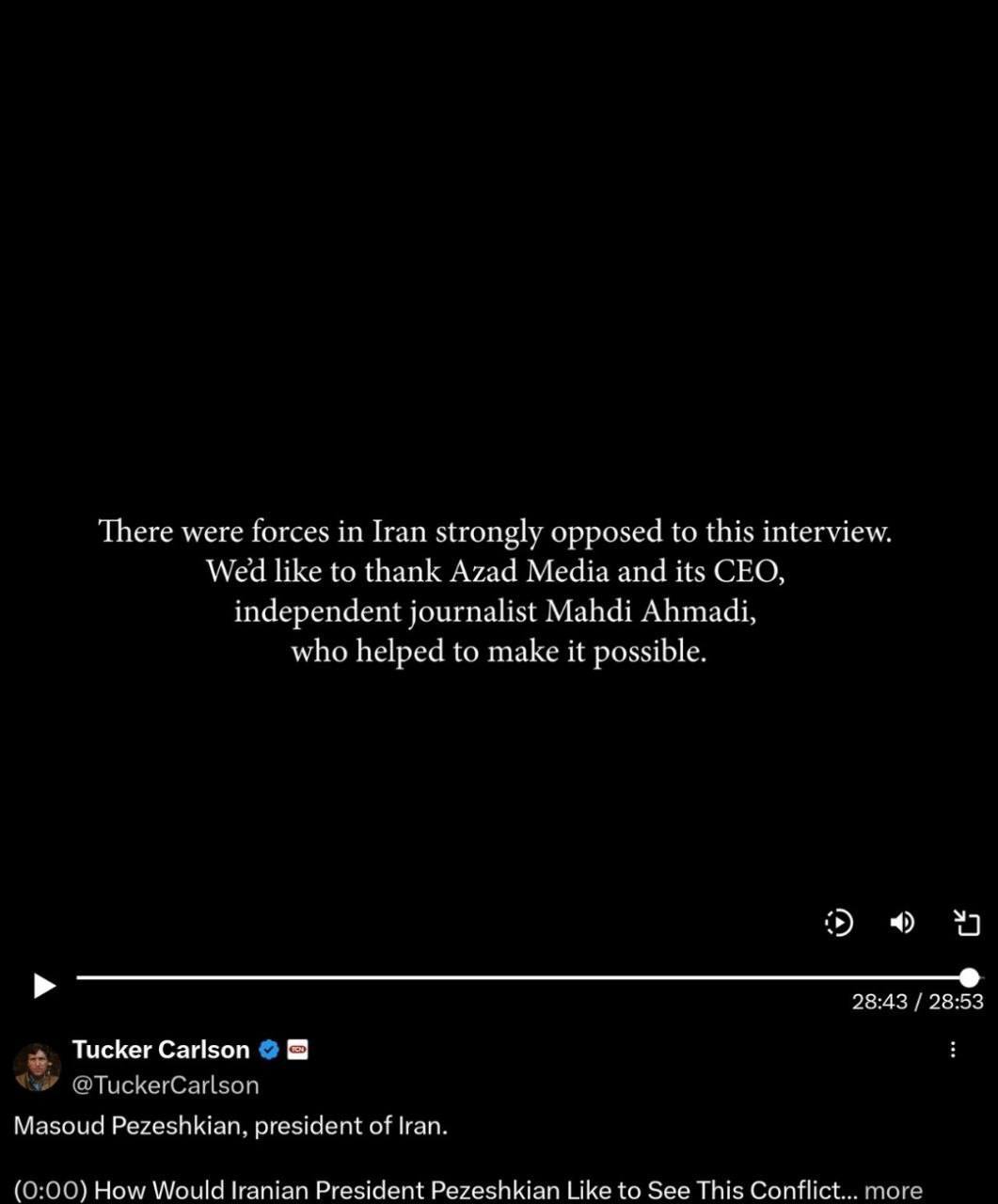 پیام‌های پنهان در مصاحبه پزشکیان با تاکر کارلسون؛ راه مذاکره باز شد؟ | جدال دو روایت؛ از اعتراض شریعتمداری تا استقبال مهاجرانی