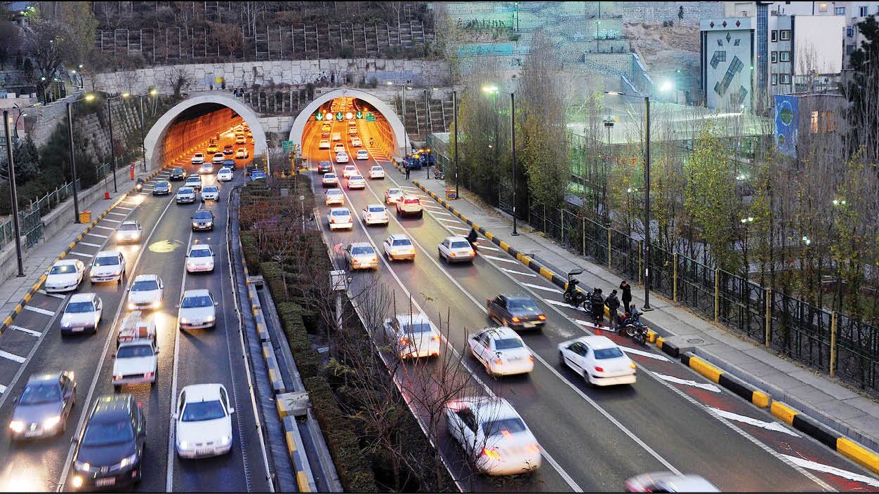 باند شمالی تونل رسالت در این زمان مسدود میشود تونل رسالت