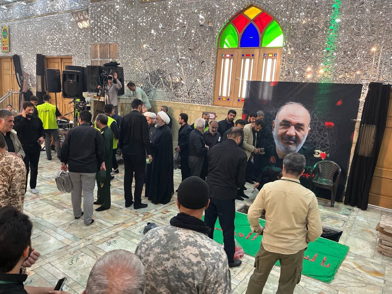 آماده‌سازی آرامگاه ابدی سردار سلامی در حرم حضرت عبدالعظیم حسنی +عکس