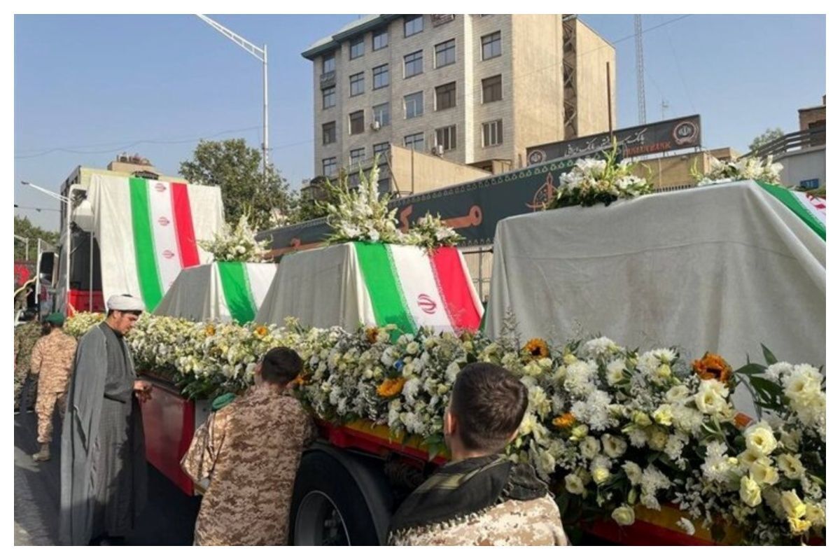 فرمانده سپاه تهران در مراسم تدفین سردار شهید سلامی+عکس