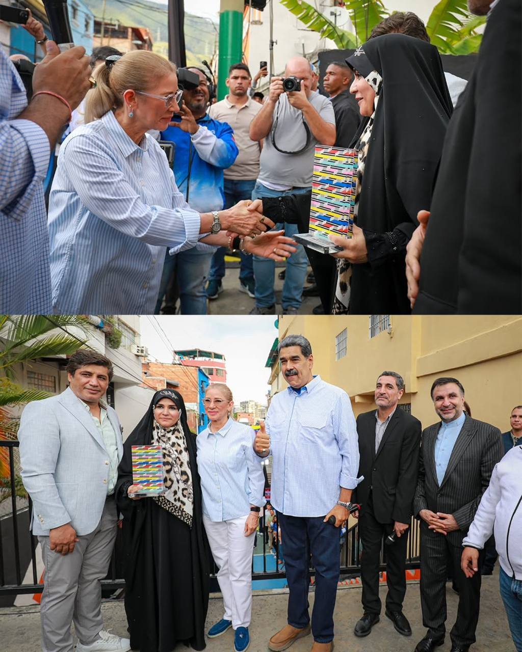 عکس|دیدار سحر امامی، مجری شبکه خبر و نیکولاس مادورو عکس|دیدار سحر امامی، مجری شبکه خبر و نیکولاس مادورو