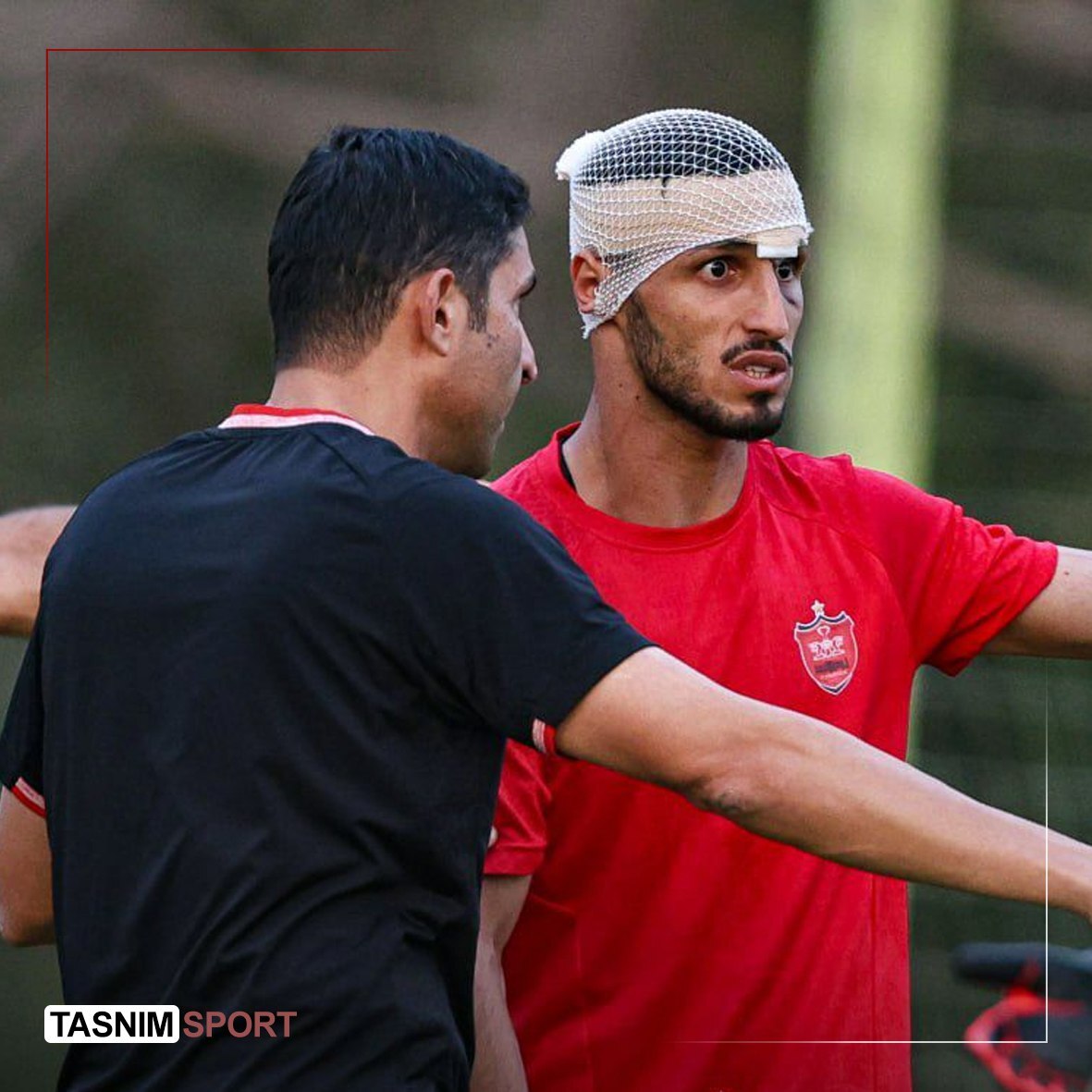 عکس| وضعیت علیپور در تمرین امروز پرسپولیس