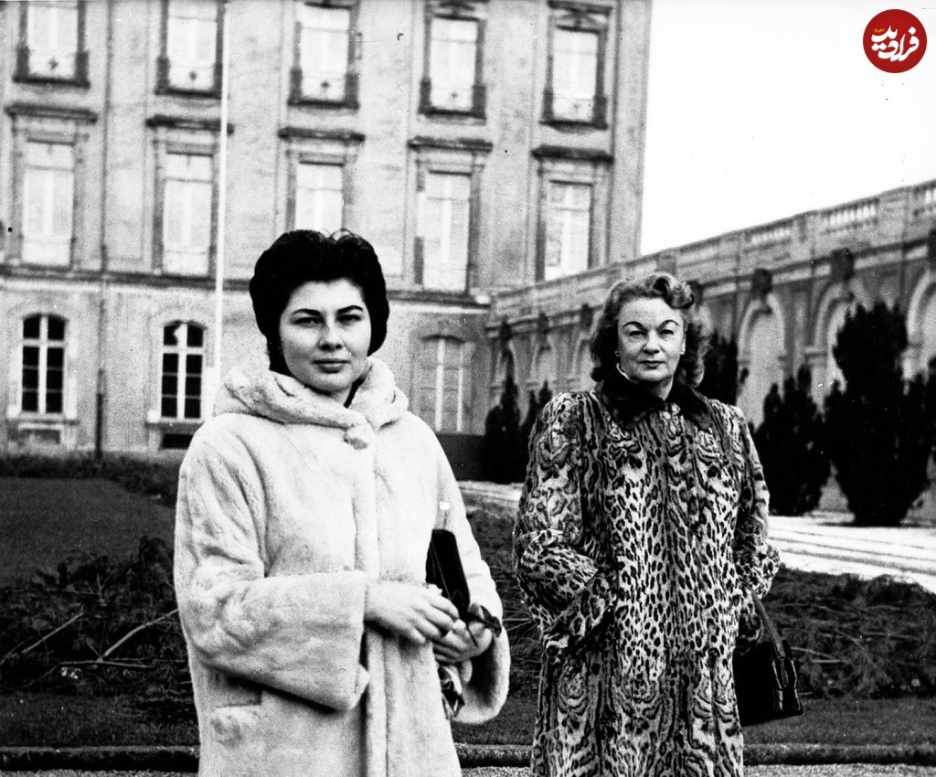 ثریا اسفندیاری ۴ ساله در آغوش مادر آلمانی اش؛ سال ۱۳۱۵ +عکس