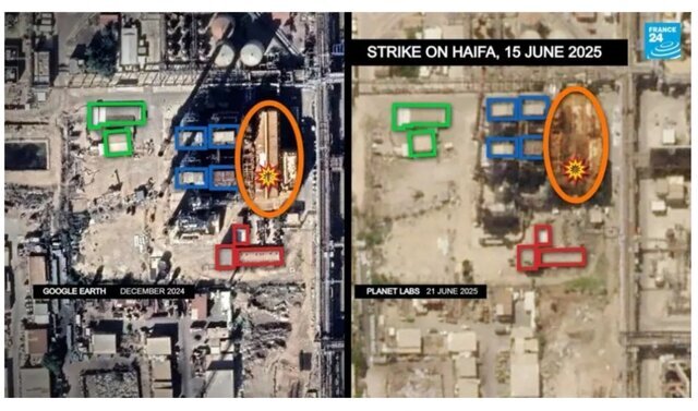 افشاگری تازه شبکه فرانس ۲۴ درباره آسیب گسترده‌ به مراکز راهبردی و نظامی اسرائیل در حملات موشکی ایران