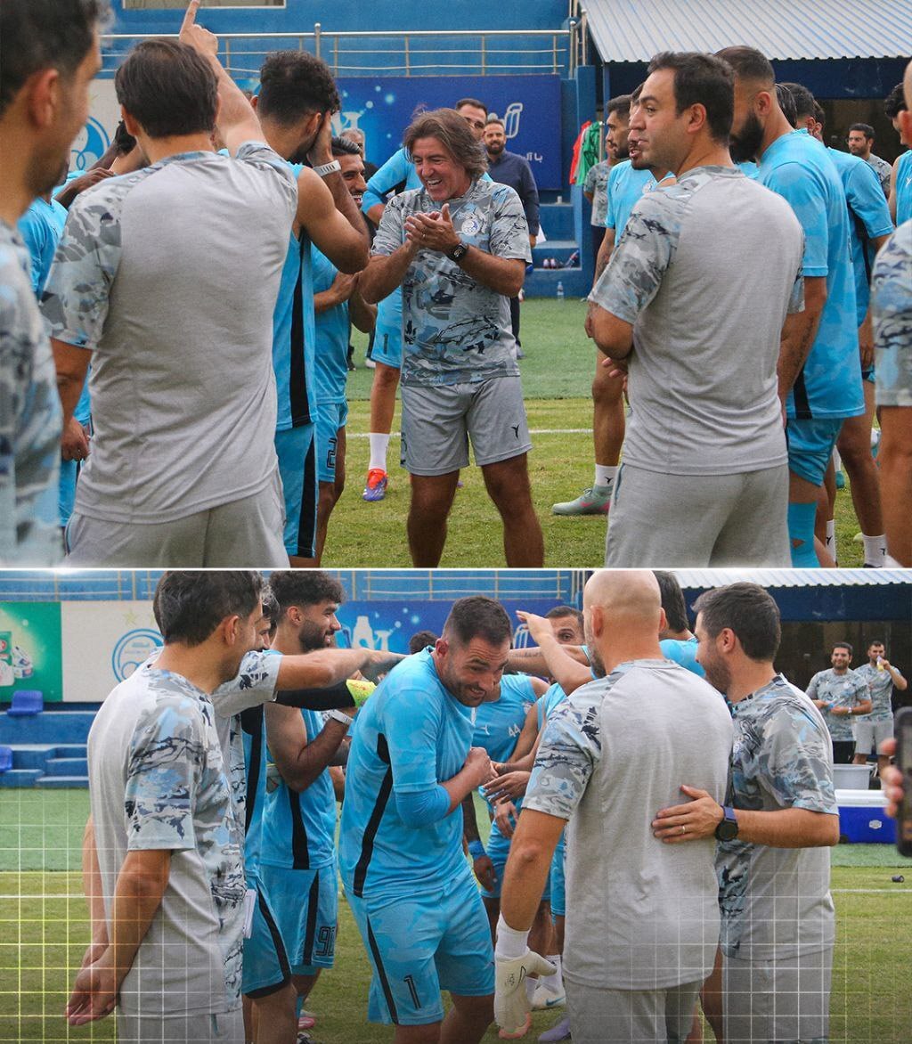 اولین حضور آدان دروازه‌بان جدید استقلال در تمرینات