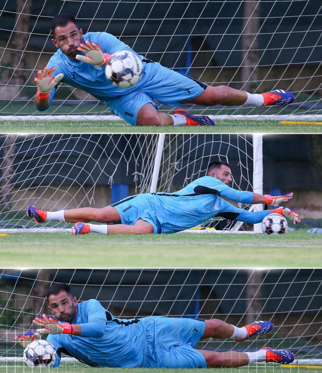 اولین حضور آدان دروازه‌بان جدید استقلال در تمرینات