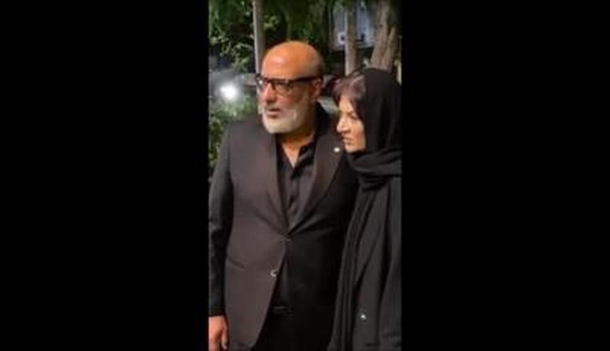 ببینید| تصاویری از بازیگران در مراسم ختم مادر ریما رامین‌فر