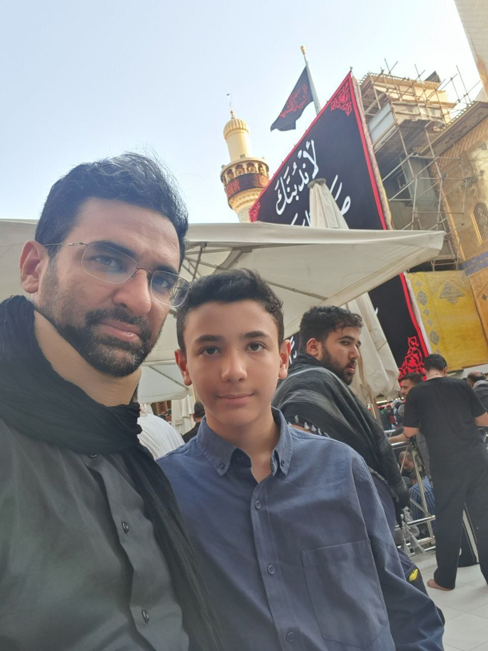 پیام آذری جهرمی از پیاده روی اربعین + عکس