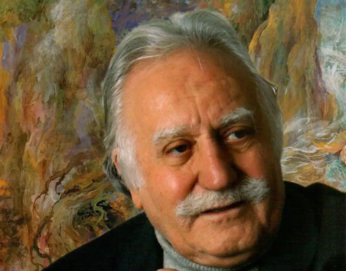 تصویری ویژه از استاد فرشچیان در لباس خادمی امام رضا (ع)