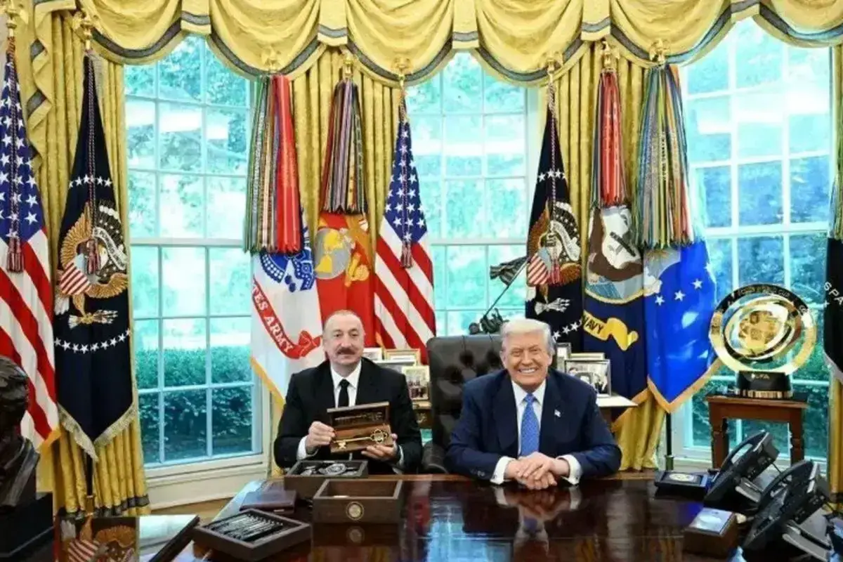 ببینید| تحقیر الهام علی‌اف به سبک ترامپ در کاخ سفید