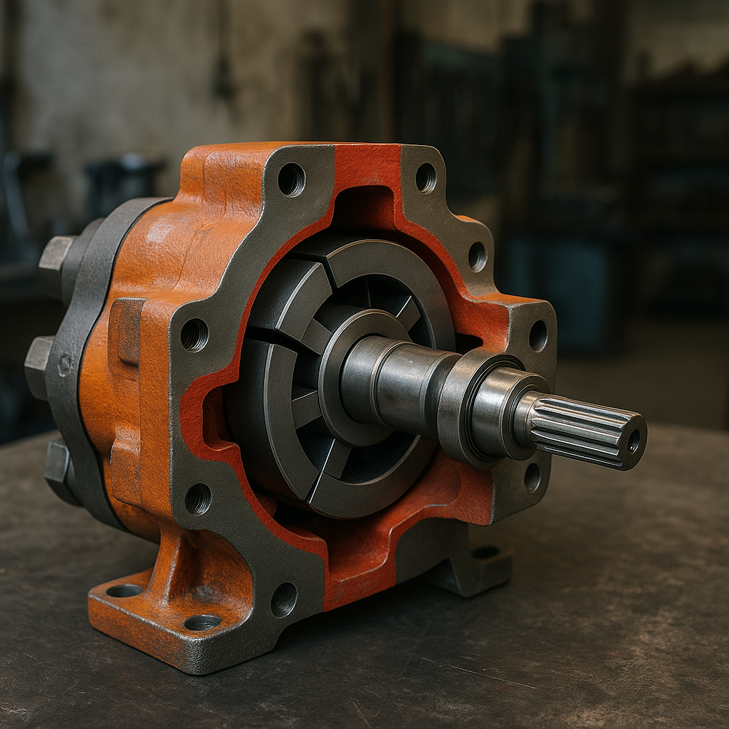 برش پمپ پره ای مقطعی برای نمایش برش پمپ پره ای مقطعی برای نمایش