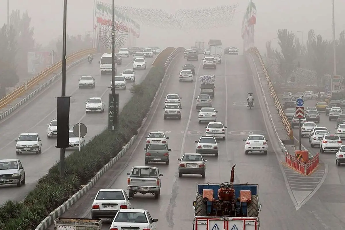 هشدار سطح زرد برای وزش باد و گرد و خاک در تهران گرد و خاک