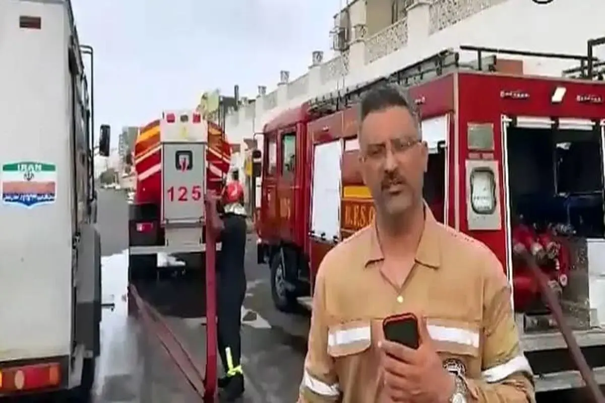 ببینید| وقوع آتش‌سوزی در بندرعباس