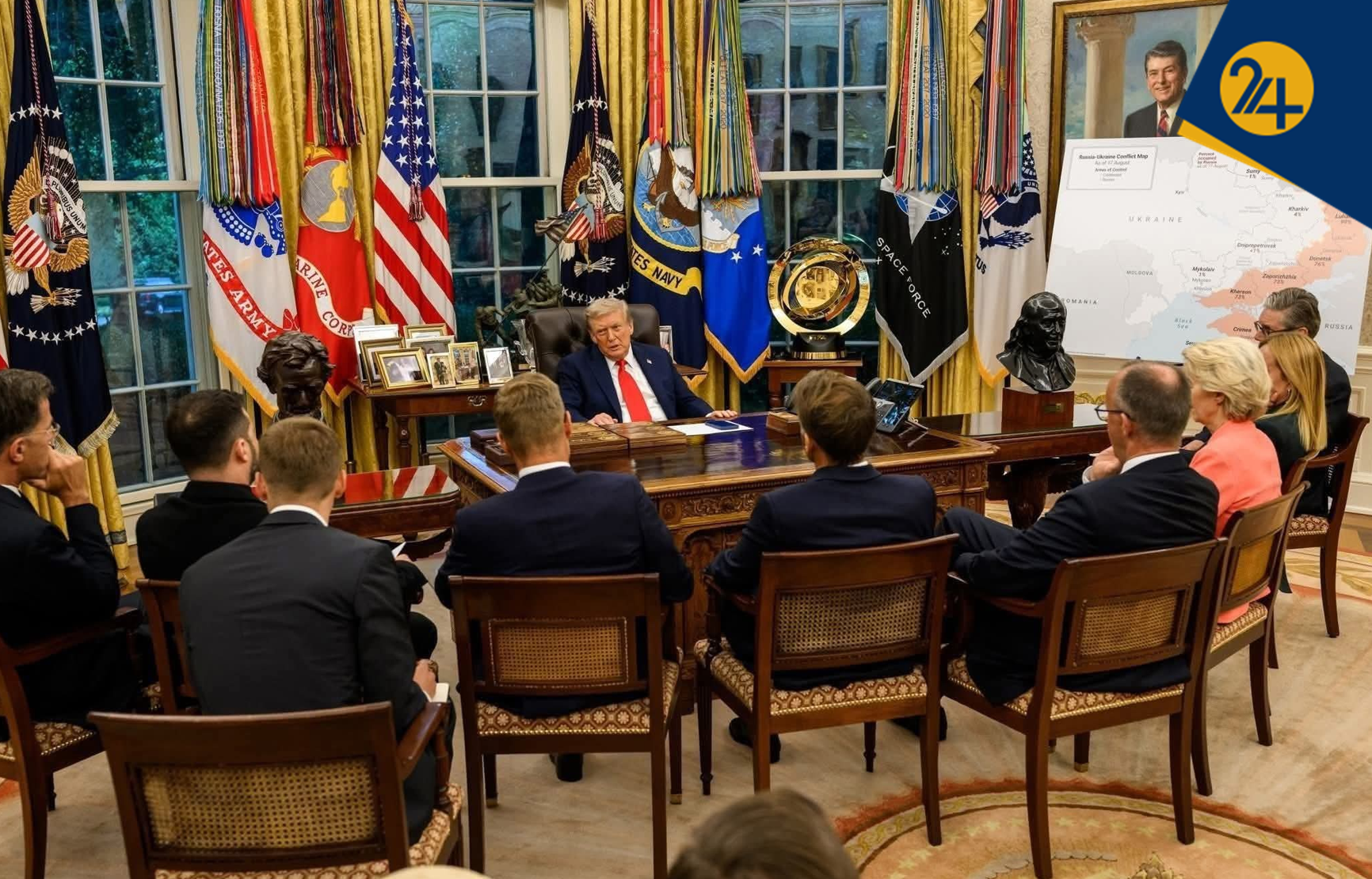 آیا تصویر رهبران اروپایی در کاخ سفید جعلی بود؟