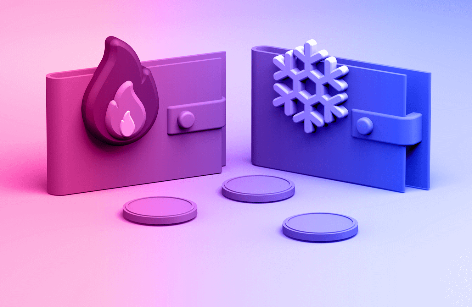 تفاوت کیف پول سرد و گرم