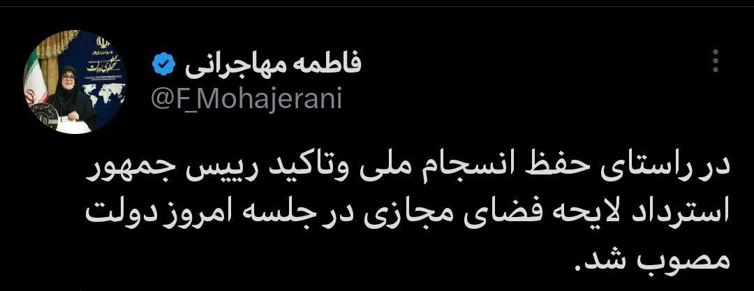 دولت استرداد لایحه فضای مجازی را تصویب کرد