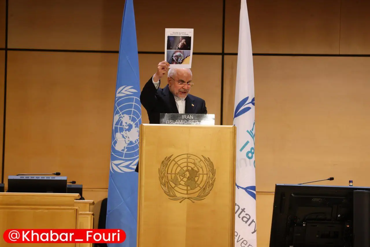 تصویر رایان ۲ ماهه در دست قالیباف در ژنو + عکس