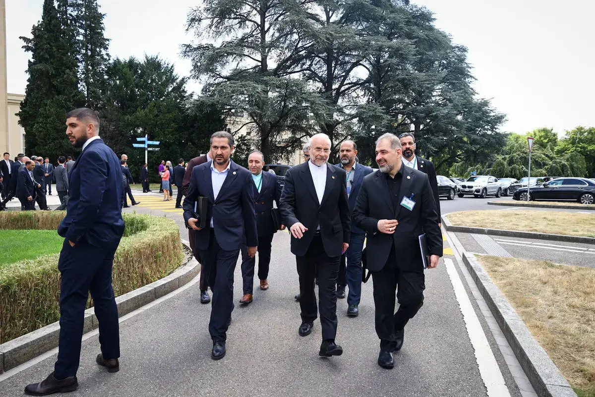 عکس یادگاری رؤسای مجالس جهان با حضور قالیباف