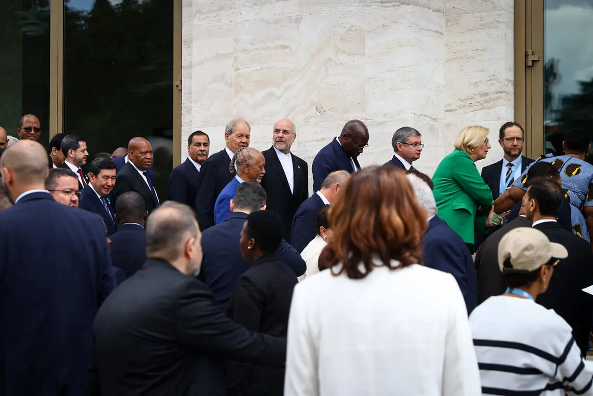 عکس یادگاری رؤسای مجالس جهان با حضور قالیباف