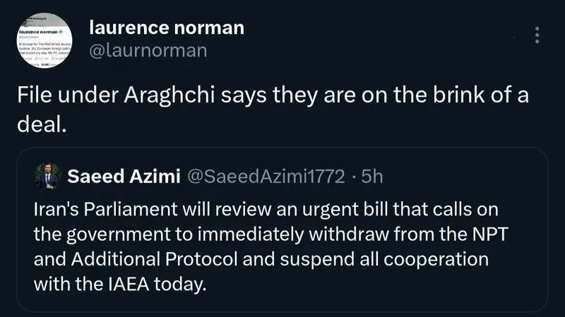 وال استریت ژورنال: اسنپبک زیرنظر عراقچی در آستانه توافق است وال استریت ژورنال: اسنپبک زیرنظر عراقچی در آستانه توافق است