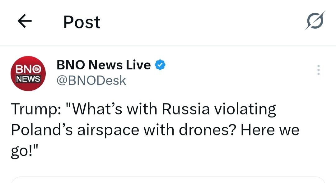 واکنش عجیب ترامپ به نقض حریم هوایی لهستان توسط روسیه واکنش عجیب ترامپ به نقض حریم هوایی لهستان توسط روسیه