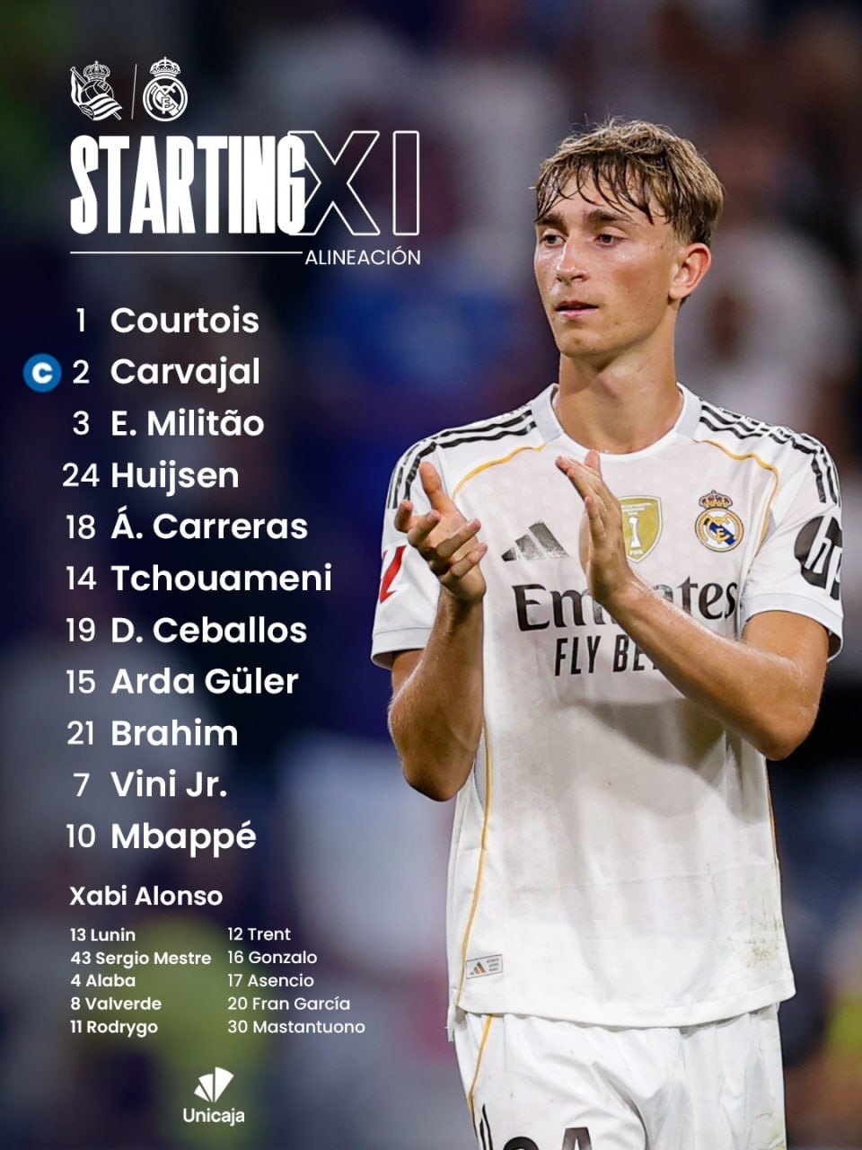 ترکیب رئال مادرید برابر رئال سوسیداد