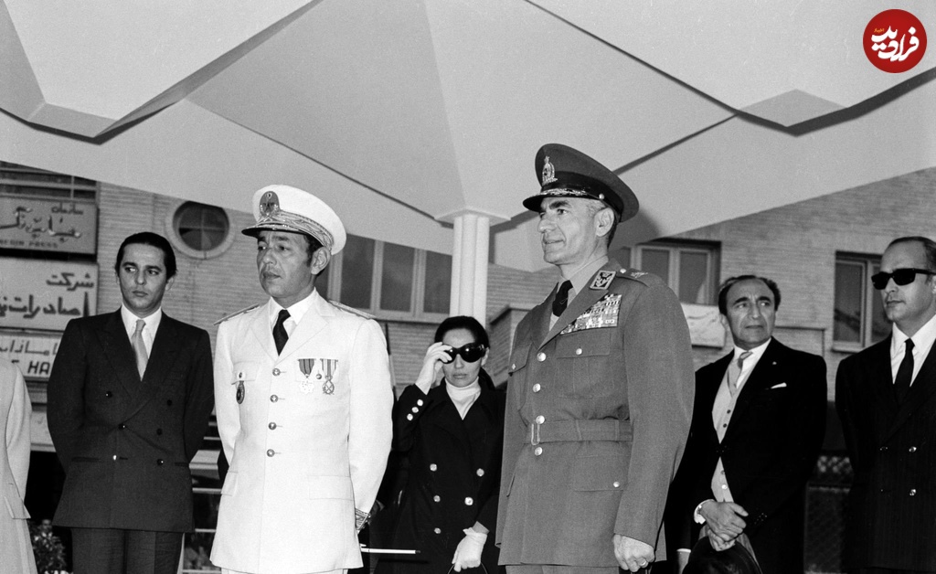 عکسی از دیدار پادشاه مراکش و محمدرضا پهلوی؛ سال ۴۷