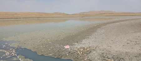 ببینید| خشکی کامل دریاچه پری«خندقلو» در زنجان