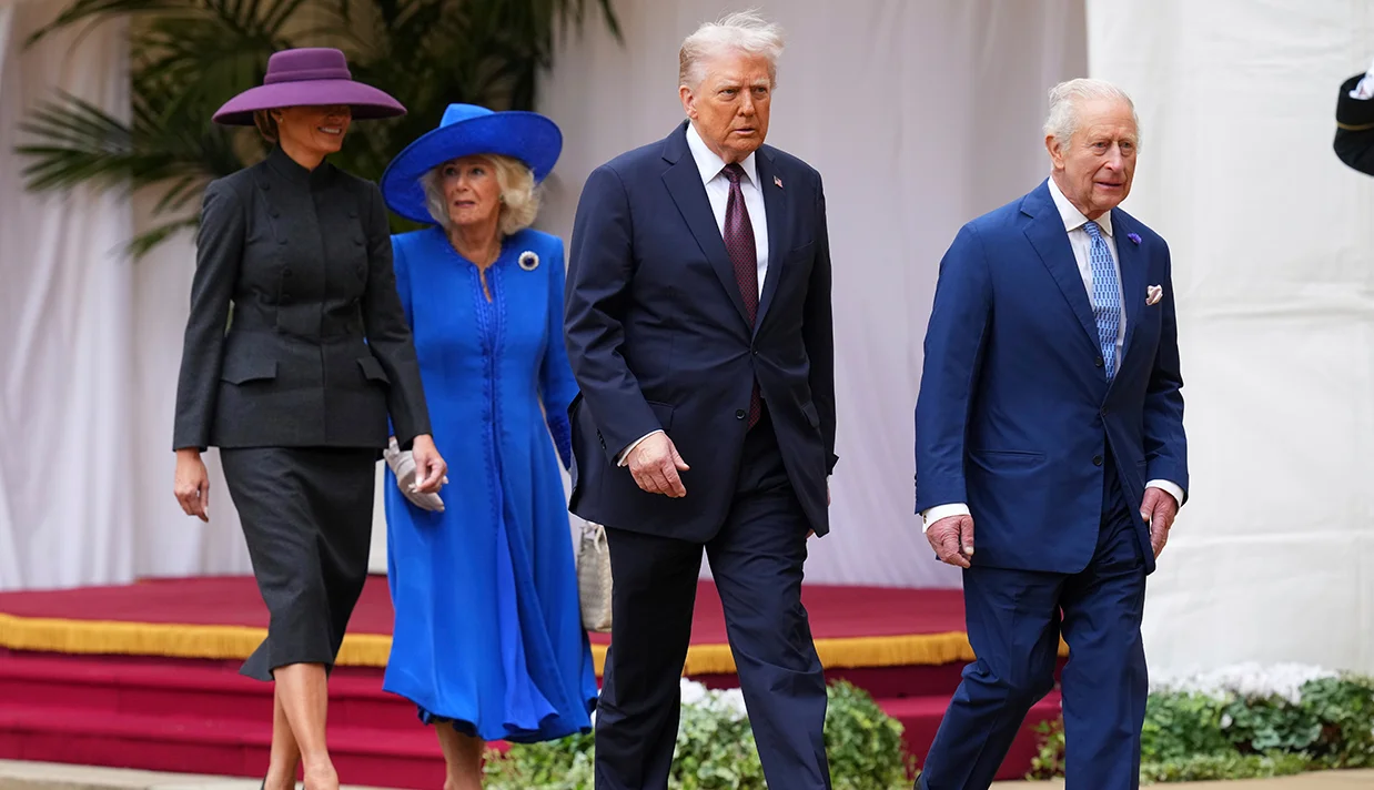 ببینید| بازدید ملکه کامیلا و ملانیا ترامپ از کتابخانه سلطنتی ویندزور