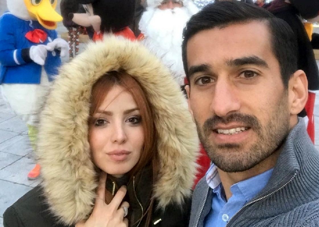 عکس؛ سفر در زمان؛ احسان حاج صفی، فوتبالیست در لباس دامادی؛ سال ۱۳۹۶