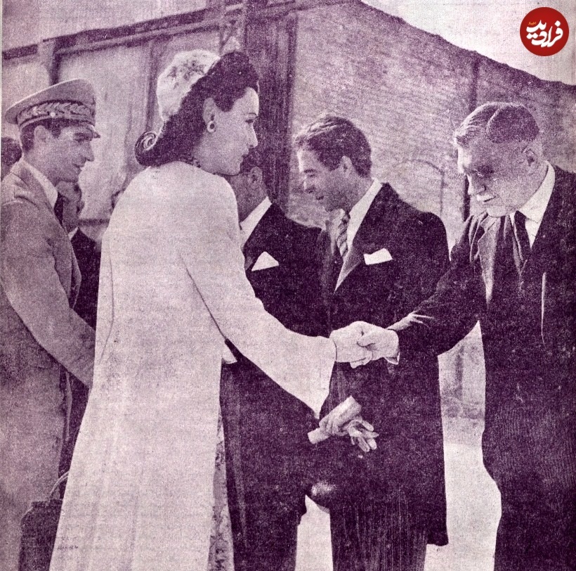 آخرین تصویر فوزیه در کنار محمدرضا پهلوی؛ سال ۱۳۲۴