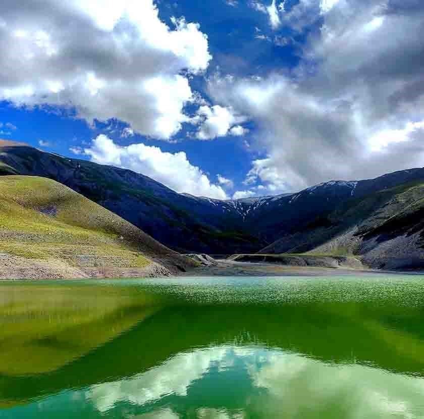 دریاچه چشمه سبز گلمکان نزدیک ترین دریاچه به مشهد