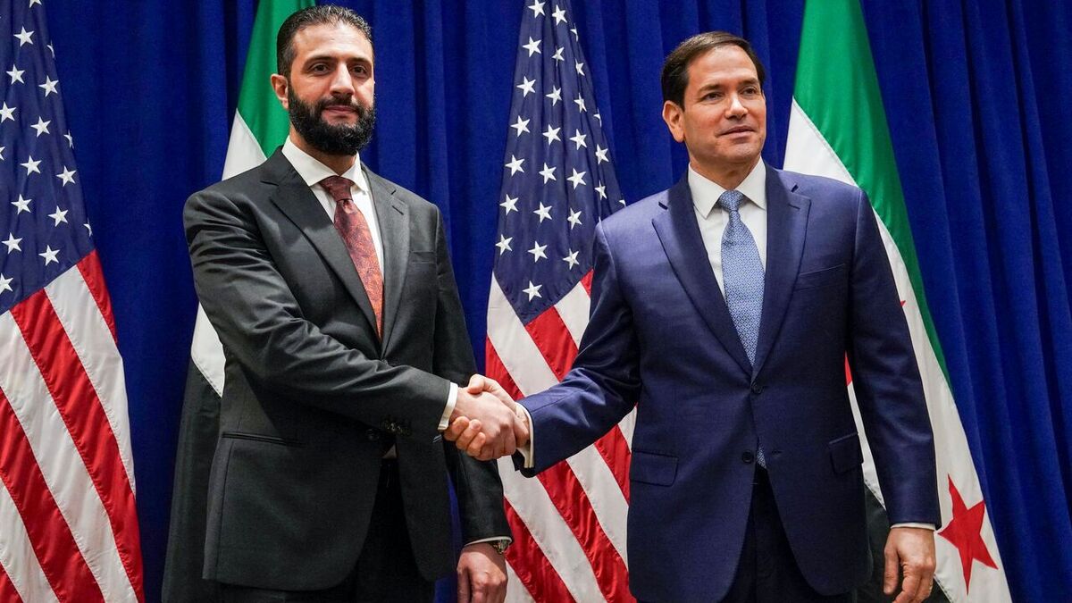 ببینید | دیدار جولانی و مارکو روبیو در نیویورک