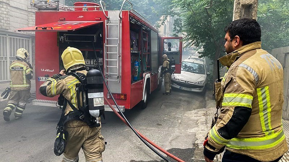 انفجار و آتش سوزی در دانشکده فنی امیرآباد تهران