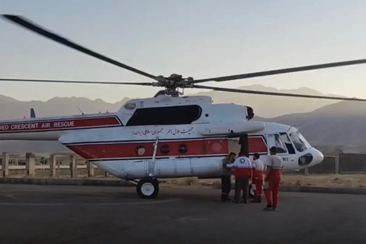 ببینید| اولین تصویر از محل سقوط بالگرد هلال احمر در اشترانکوه