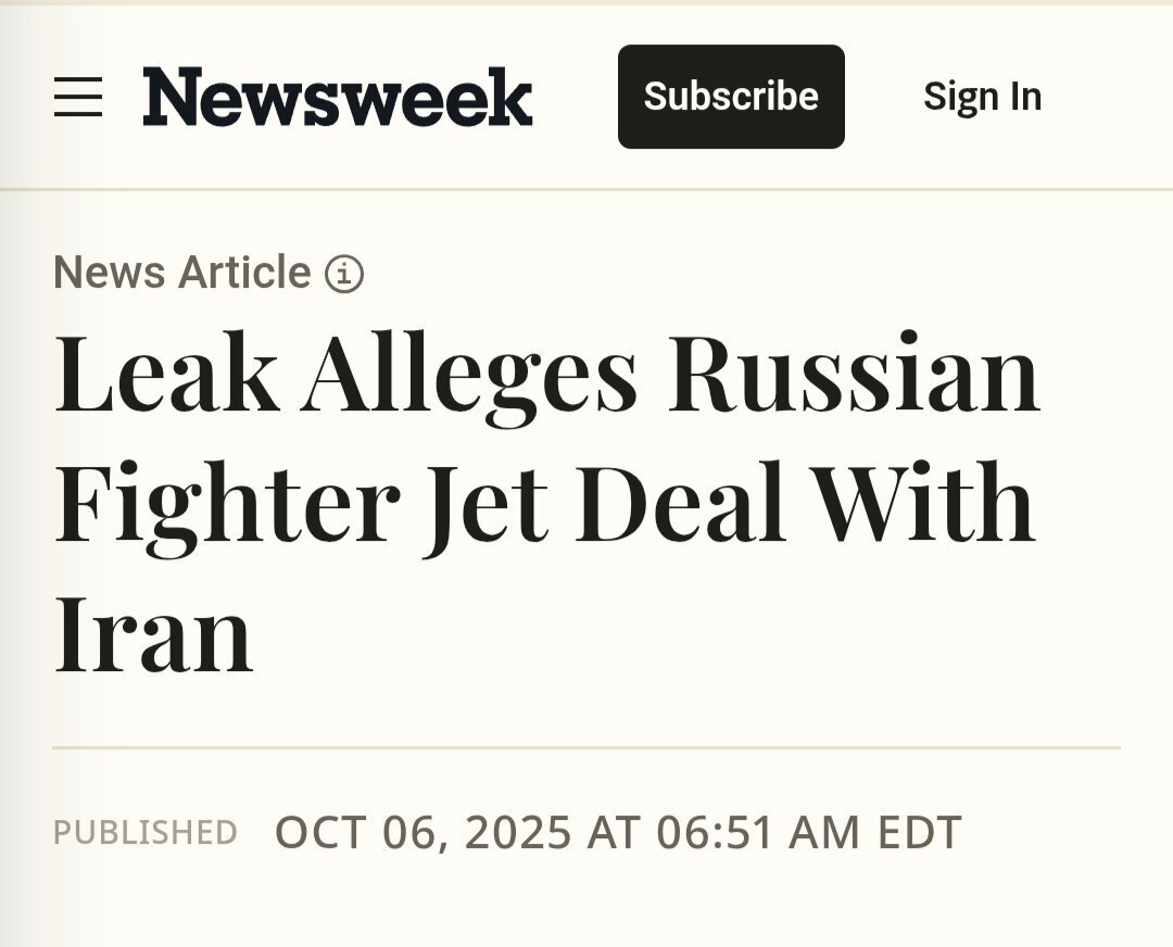 نیوزویک مدعی شد: ایران در حال خرید دهها فروند جنگنده سوخو۳۵ روسیه است نیوزویک مدعی شد: ایران در حال خرید دهها فروند جنگنده سوخو۳۵ روسیه است