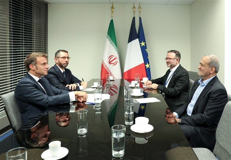 دیدار پزشکیان و ماکرون در نیویورک