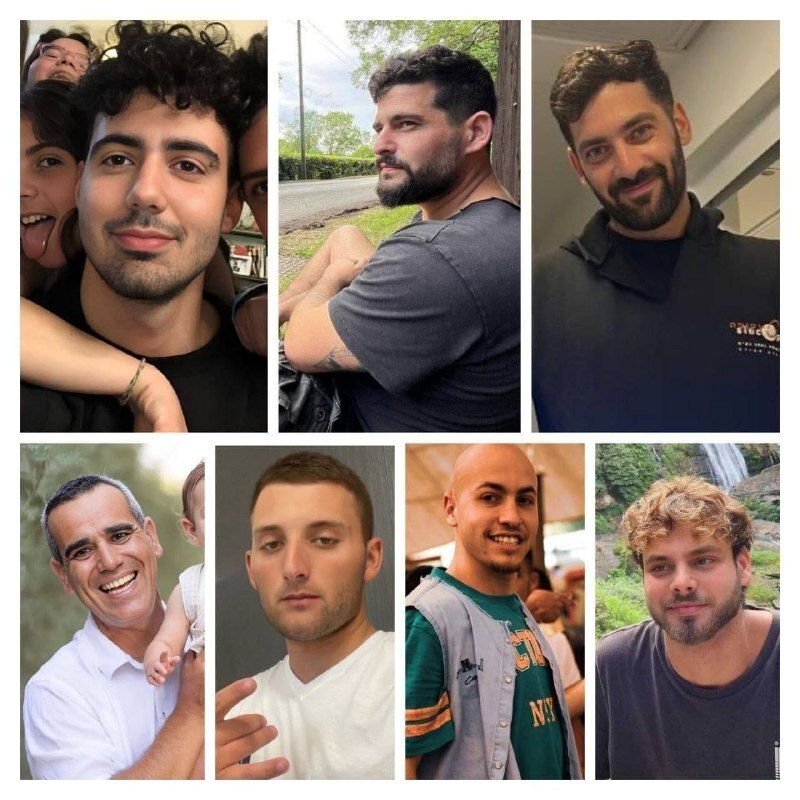 تصاویر ۷ اسیر نظامی اسرائیلی که لحظاتی پیش توسط حماس آزاد شدند