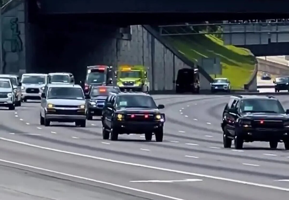 ببینید| اسکورت دونالد ترامپ در خیابان‌های اسرائیل