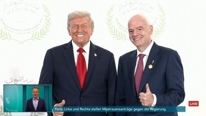 عکس| حضور سئوال برانگیز اینفانتینو در نشست شرم الشیخ