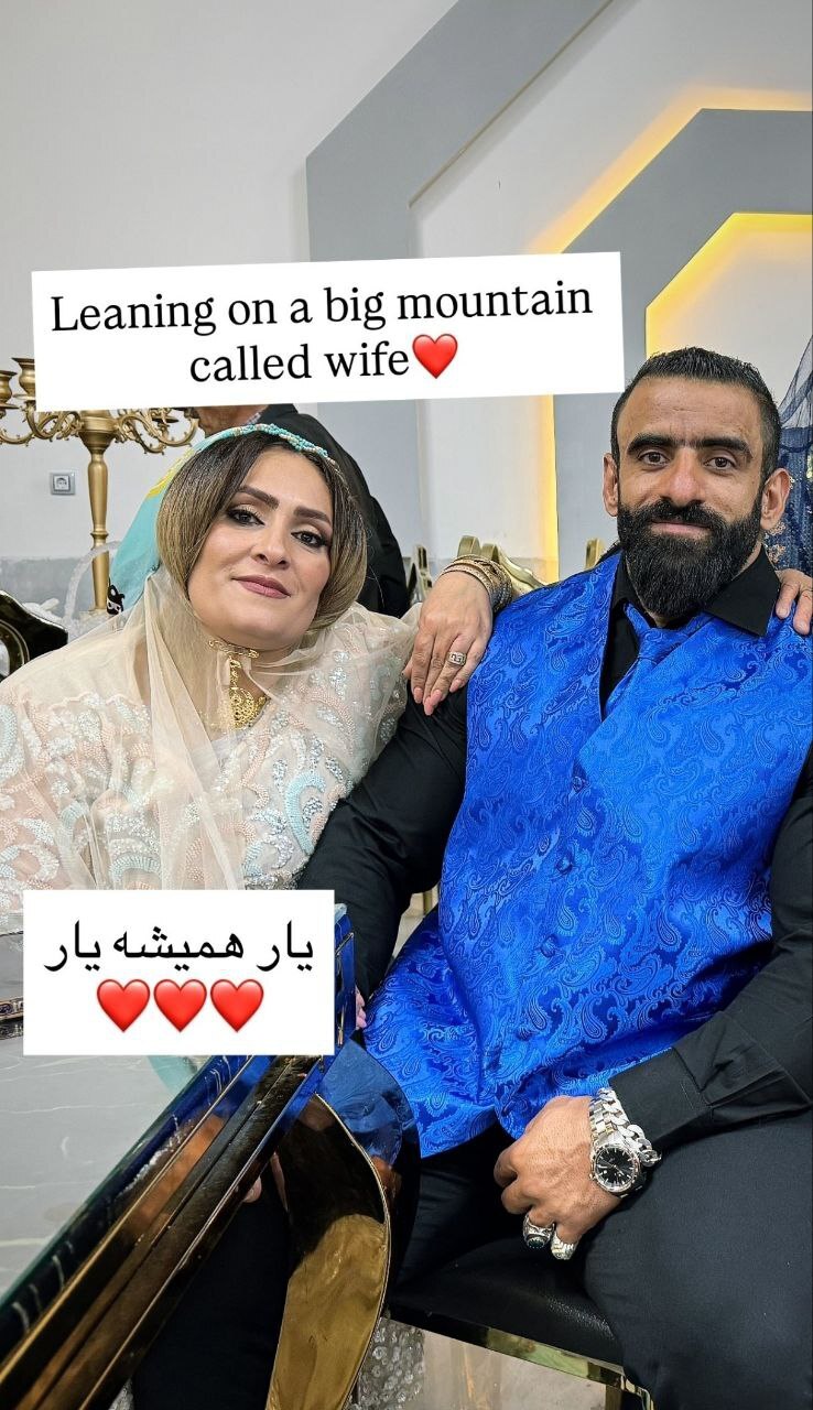 تصویری جدید از هادی چوپان در کنار همسرش