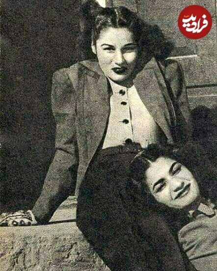 عکسی از اشرف پهلوی در کنار فوزیه فواد در تبریز؛ سال ۱۳۲۰