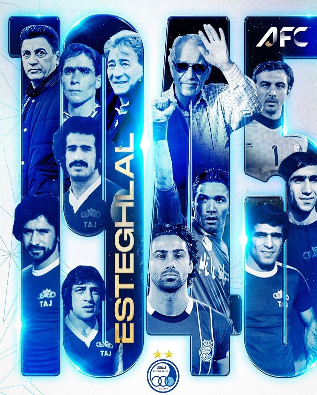 عکس| پست AFC فارسی به مناسبت ۸۰ سالگی باشگاه استقلال عکس| پست AFC فارسی به مناسبت ۸۰ سالگی باشگاه استقلال