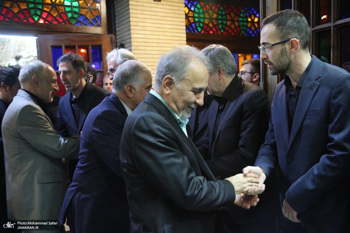 عکس| حضور نجفی، شهردار پیشین تهران در مراسم بزرگداشت مادر حداد عادل