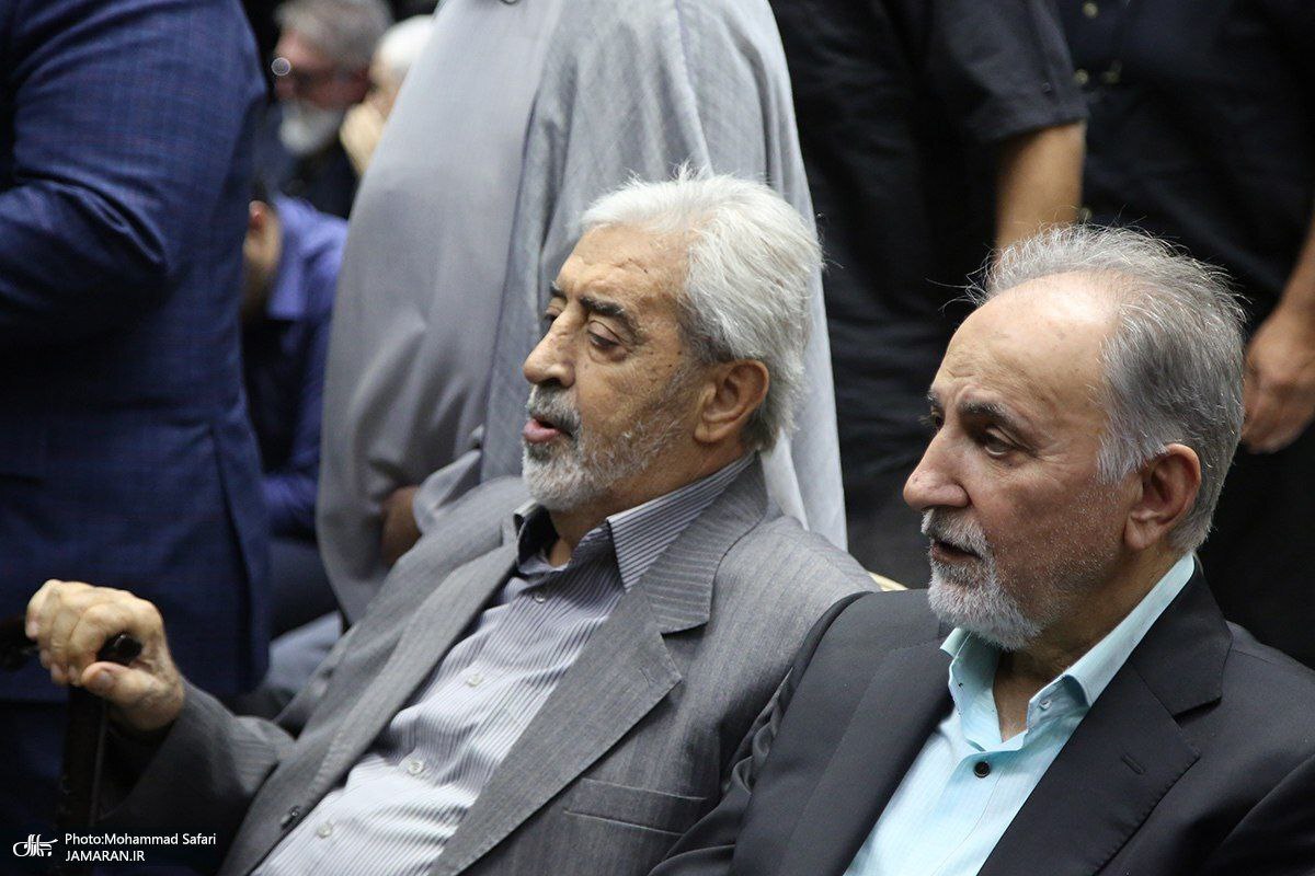 عکس| حضور نجفی، شهردار پیشین تهران در مراسم بزرگداشت مادر حداد عادل