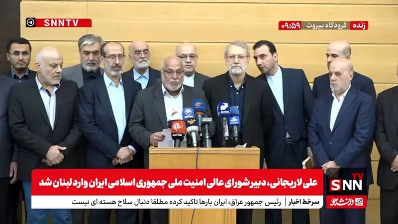 تصویری از ورود علی لاریجانی به بیروت