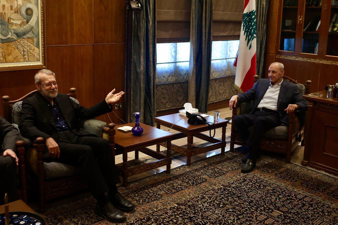 تصویری از دیدار علی لاریجانی با نبیه بری