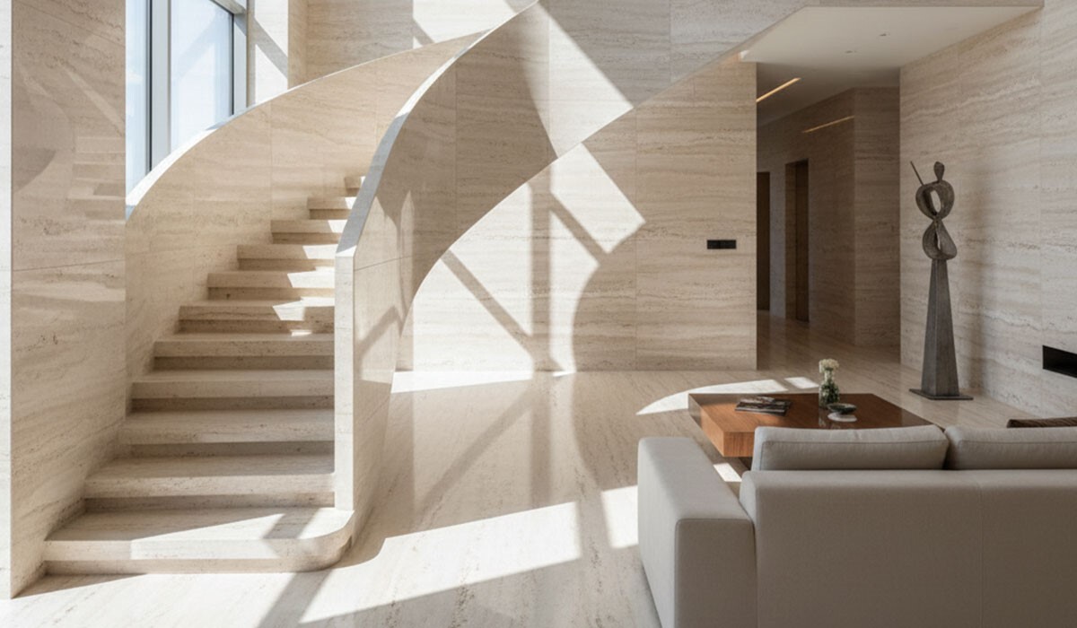 سنگ تراورتن عباس ‌آباد : انتخابی ممتاز برای نمای ساختمان و فضای داخلی