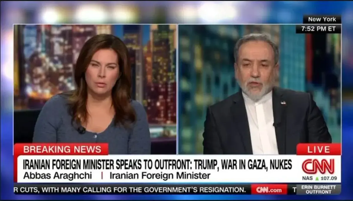 عراقچی در مصاحبه با سی ان ان: ایران همواره آماده گفت‌و‌گو بوده است؛ با پیشنهاداتی سازنده به نیویورک آمدم