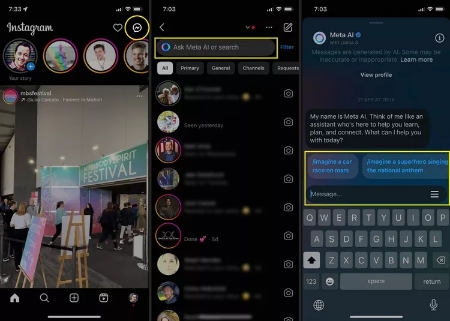 چگونه هوش مصنوعی متا (Meta AI) اینستاگرام را فعال کنیم؟ چگونه هوش مصنوعی متا (Meta AI) اینستاگرام را فعال کنیم؟